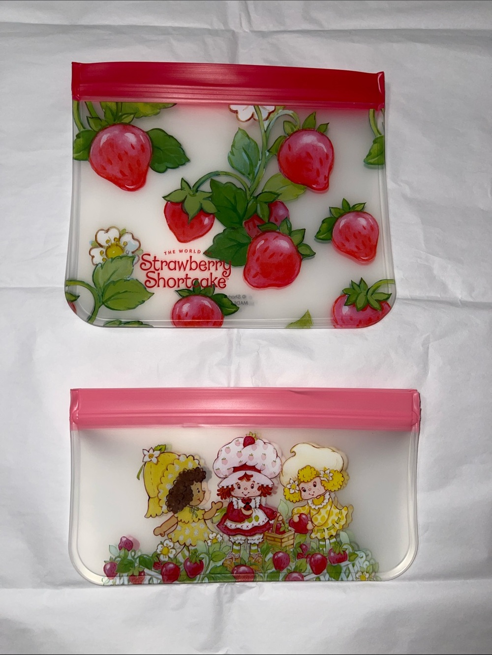 ✨Strawberry Shortcake Reusable Snack Pack Set of 6 - New Without Box✨
